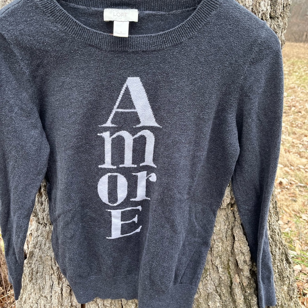 ⭐️LOFT Amore Graphic Sweater in size S